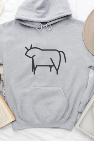 Bull Cow Isis Fat Cattle Stroke Hoodie