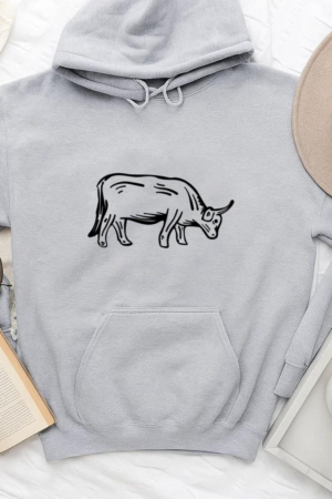 Bull Cow Stroke Hoodie