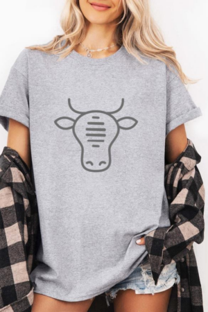Cow Beef Stroke Icon T-Shirt