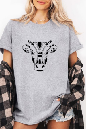 Cow Face Mandala T-Shirt