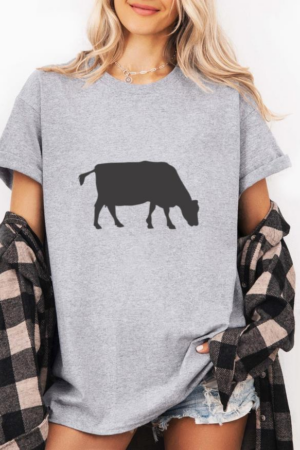Cow Grazing Silhouette T-Shirt