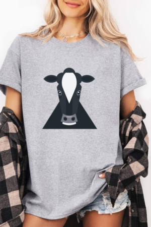 Cow Illustration T-Shirt