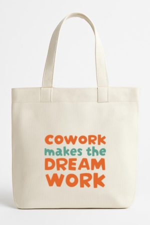 Cowork Makes The Dream Work Canvas Tote Bag