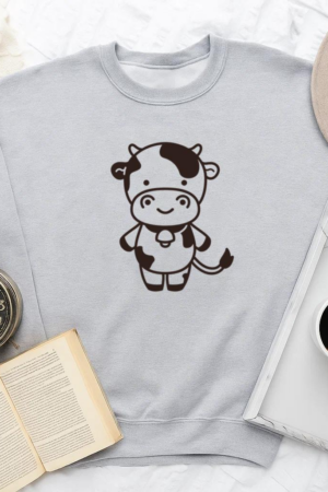 Cute Cow Stroke Sweatshirt