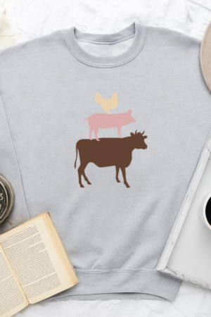 Farm Animals Flat Sweatshirt