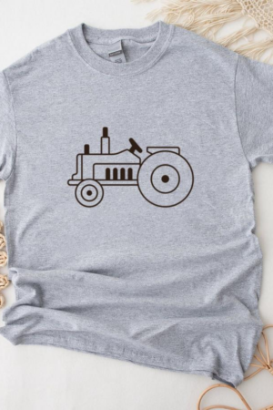 Side Filled Stroke Tractor T-Shirt