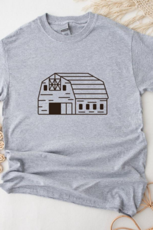 Simple Filled Stroke Barn T-Shirt