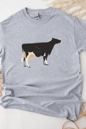 Standing Cow Illustration T-Shirt