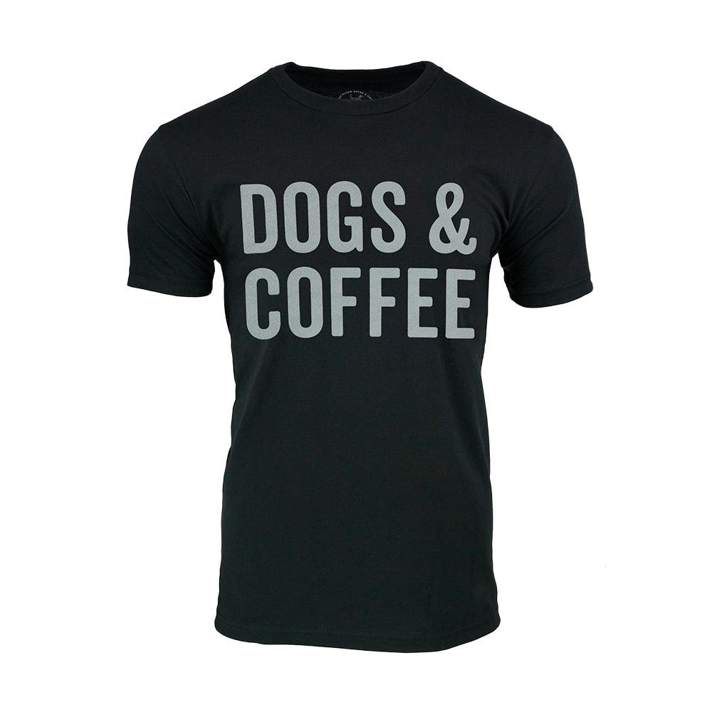 Dogs & Coffee Unisex Tee Shirt Soft Cotton Blend