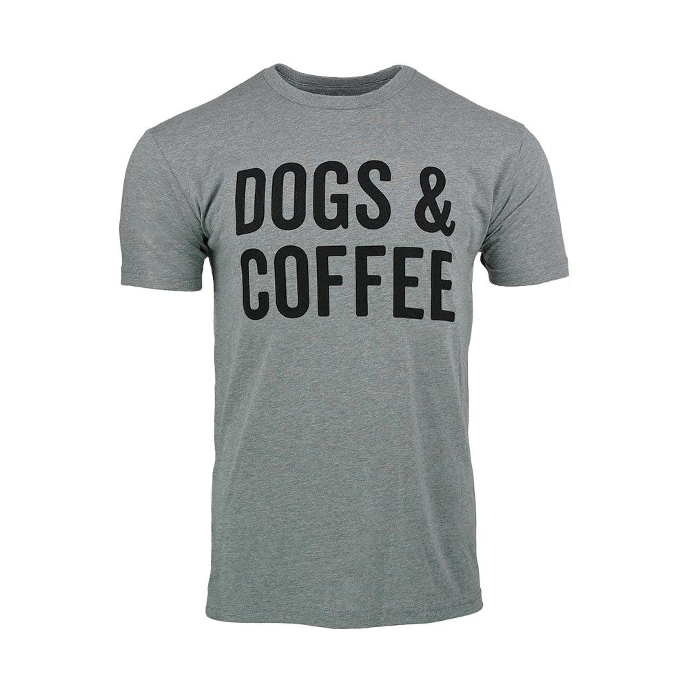 Dogs & Coffee Unisex Tee Shirt Soft Cotton Blend