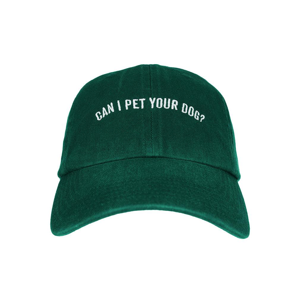 Dog Lover Embroidered Cap - Forest Green Dad Hat