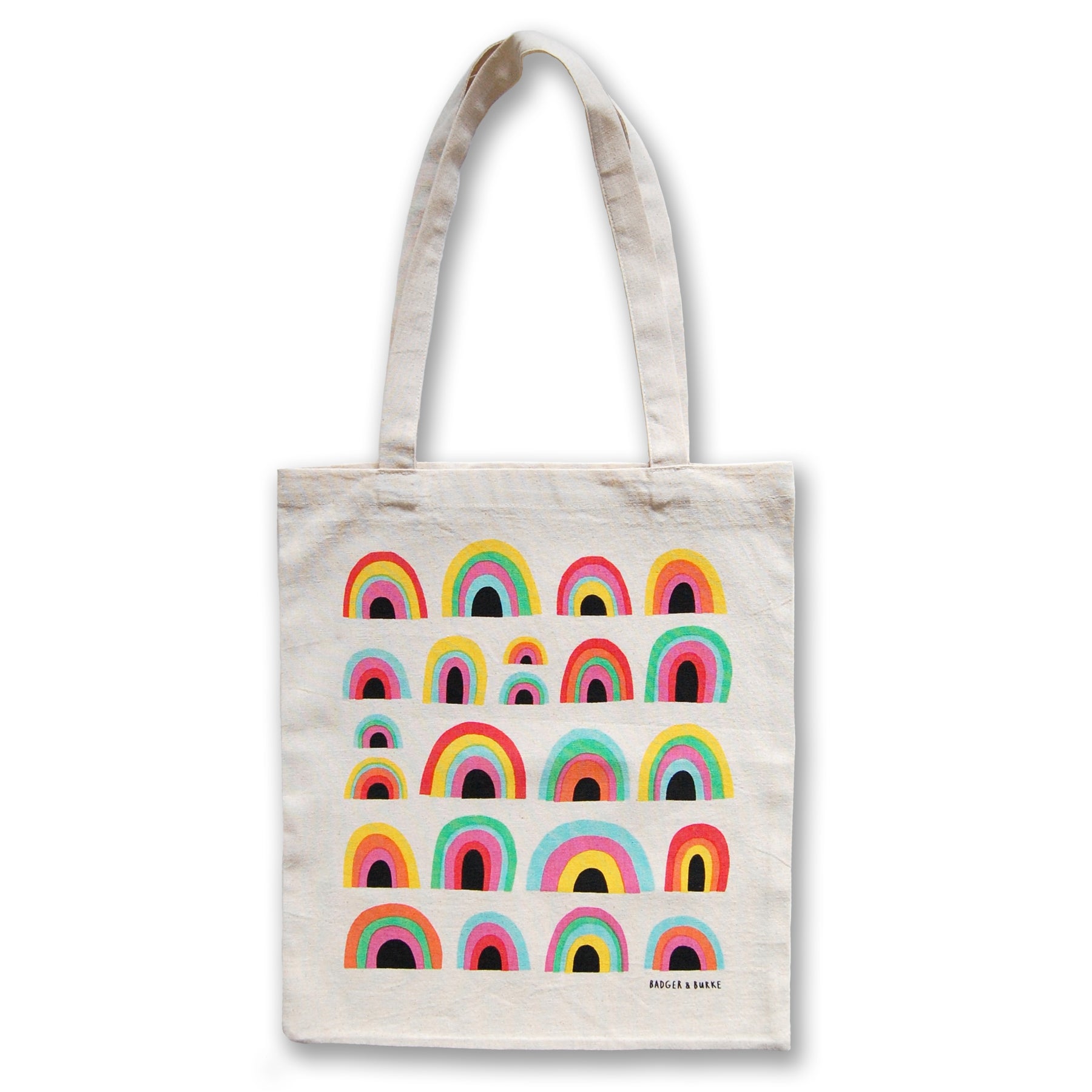 Colorful Rainbow Cotton Tote Bag
