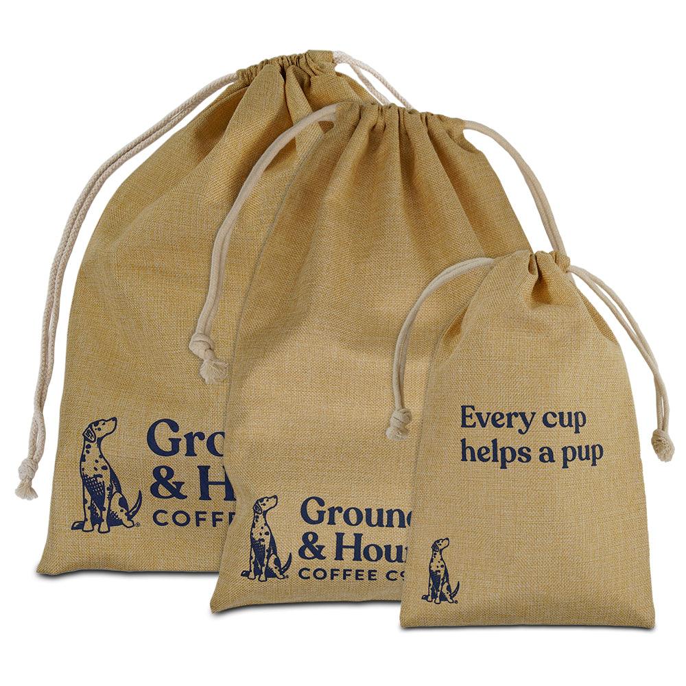 Burlap Gift Bags Set - 3 Sizes, Sustainable Burlap