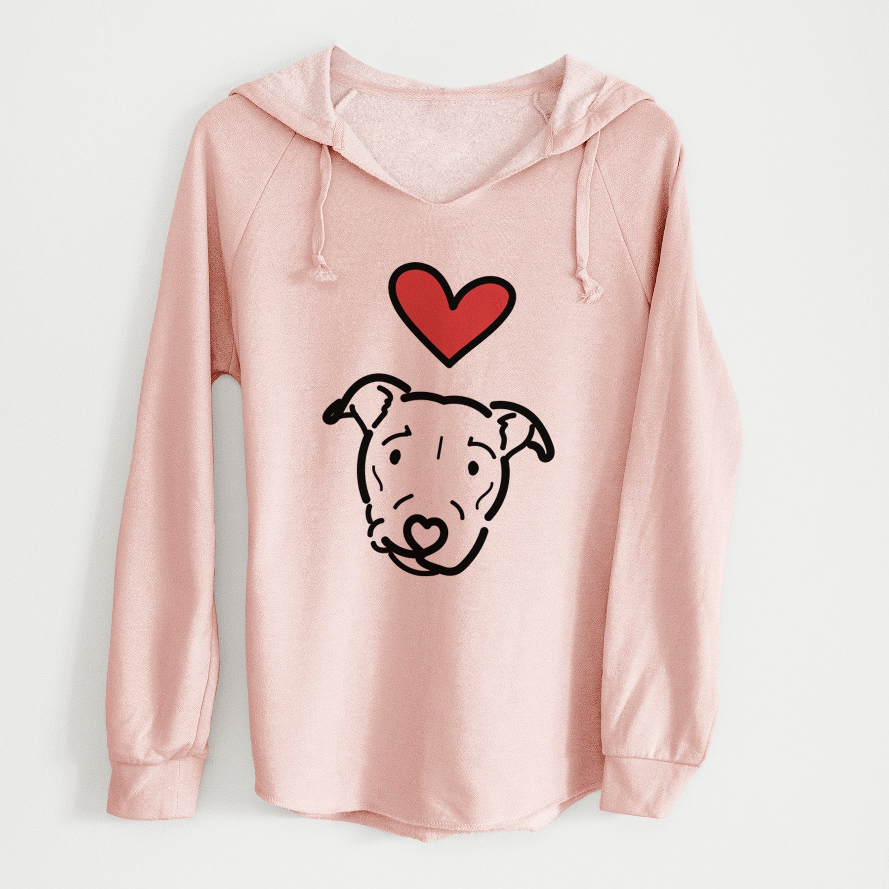 Ernie Cali Wave Hooded Sweatshirt Blush Dusty Rose Sage Womens Casual Pullover