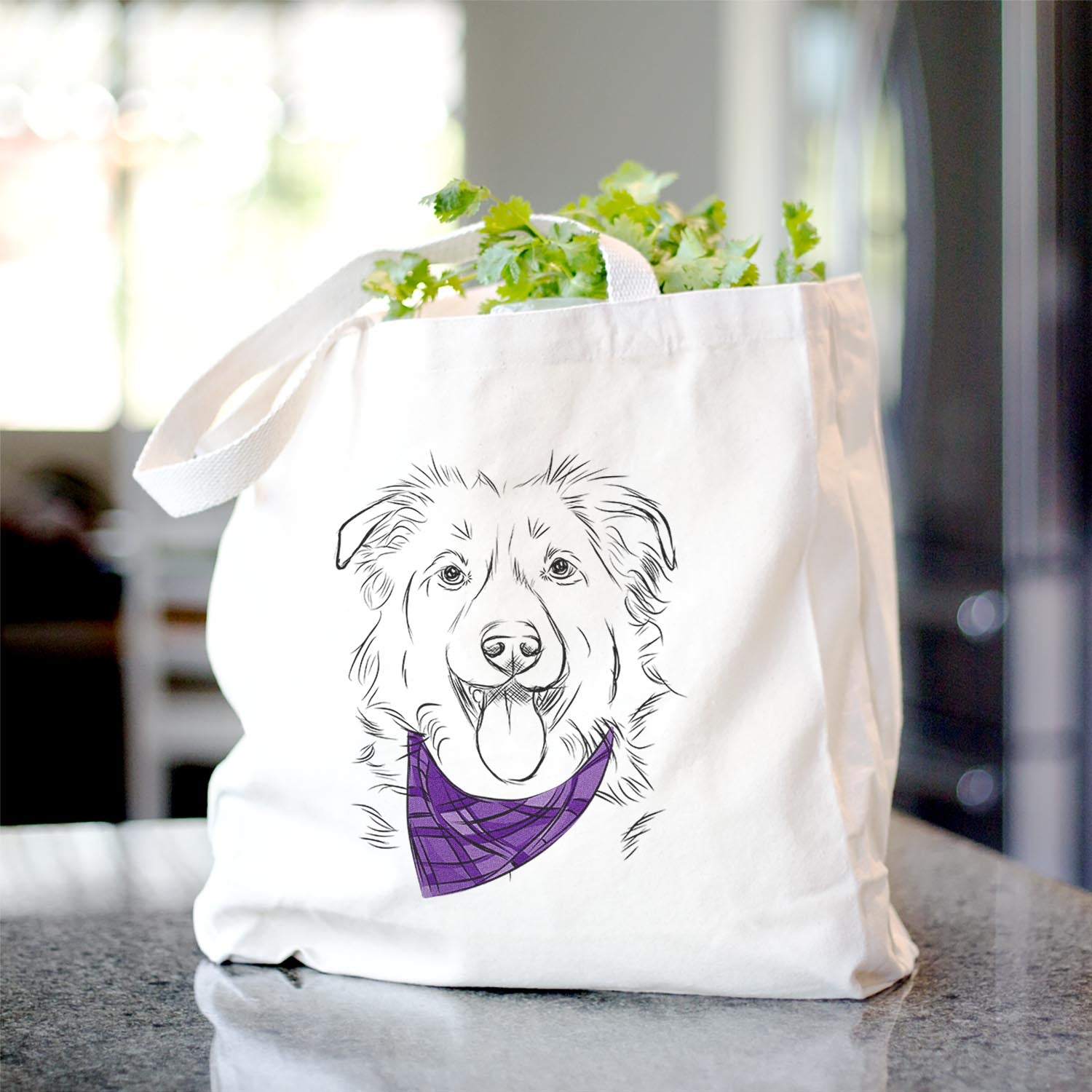Collie Shepherd Canvas Tote Bag - Stylish & Eco-Friendly