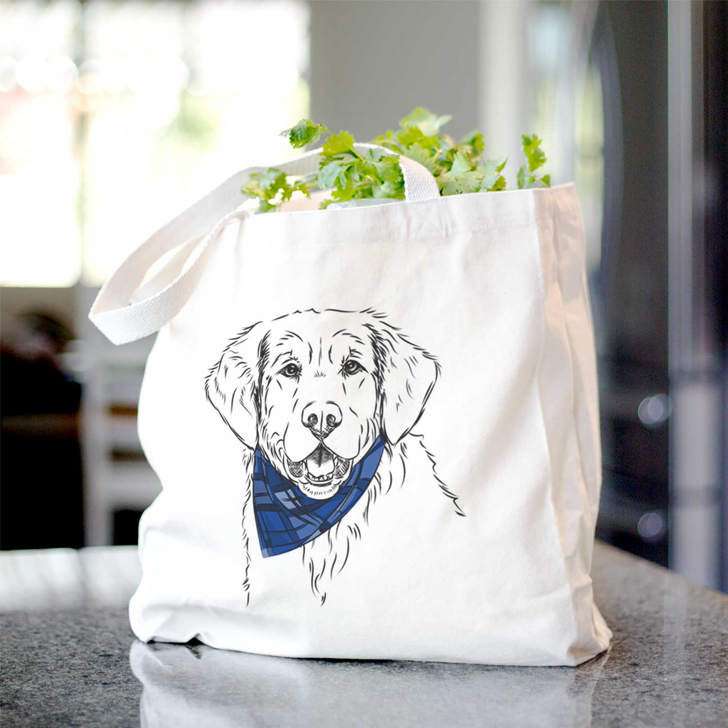 Golden Retriever Tote Bag - Stylish Cotton Canvas Tote
