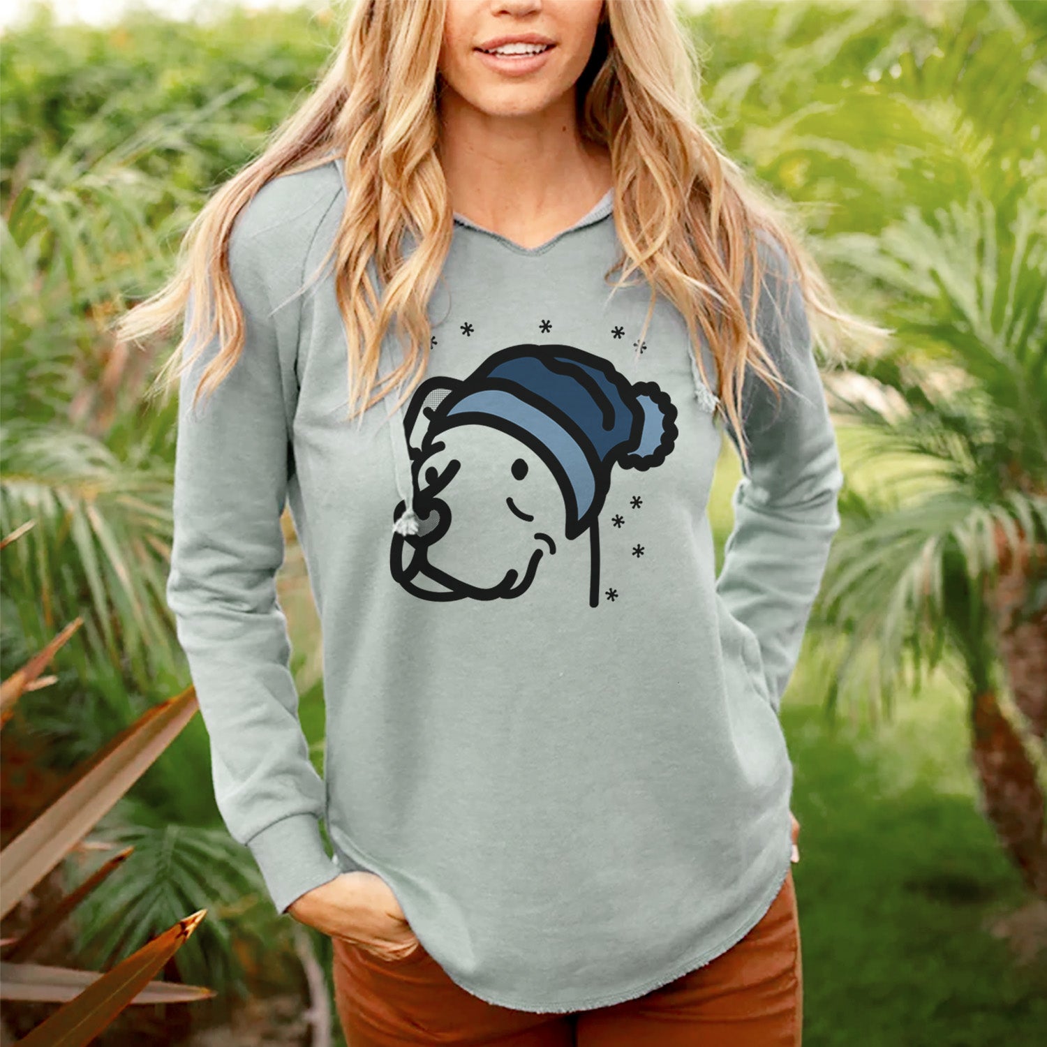 Cali Wave Hooded Sweatshirt in Blush - Womens Hoodie