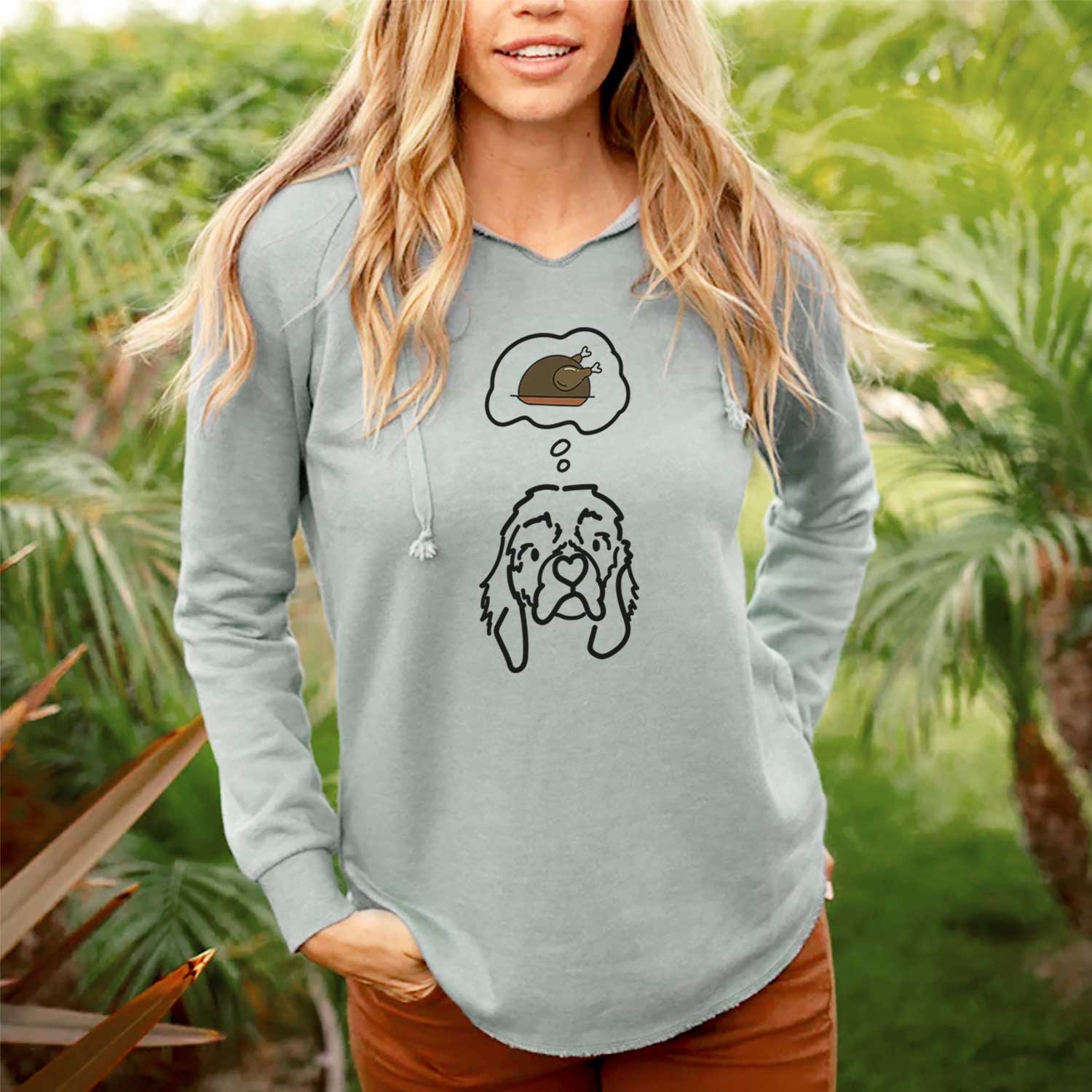 California Wave Wash Hooded Sweatshirt - Soft & Comfortable Blush Hoodie