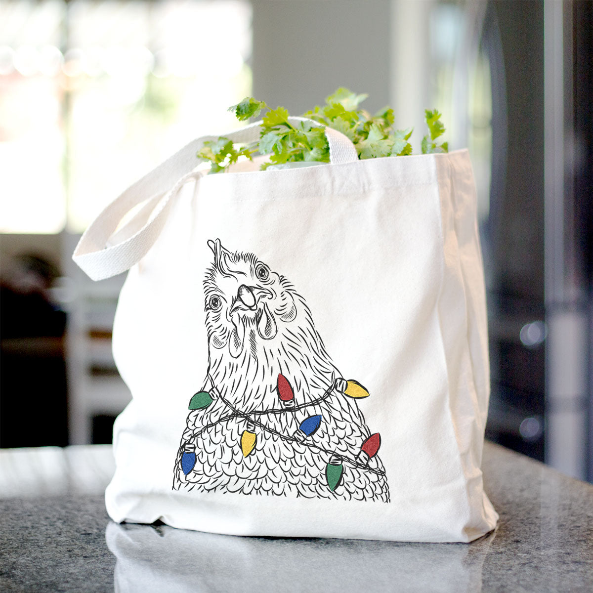 Henrietta Chicken Canvas Tote Bag - Trendy Stylish Option