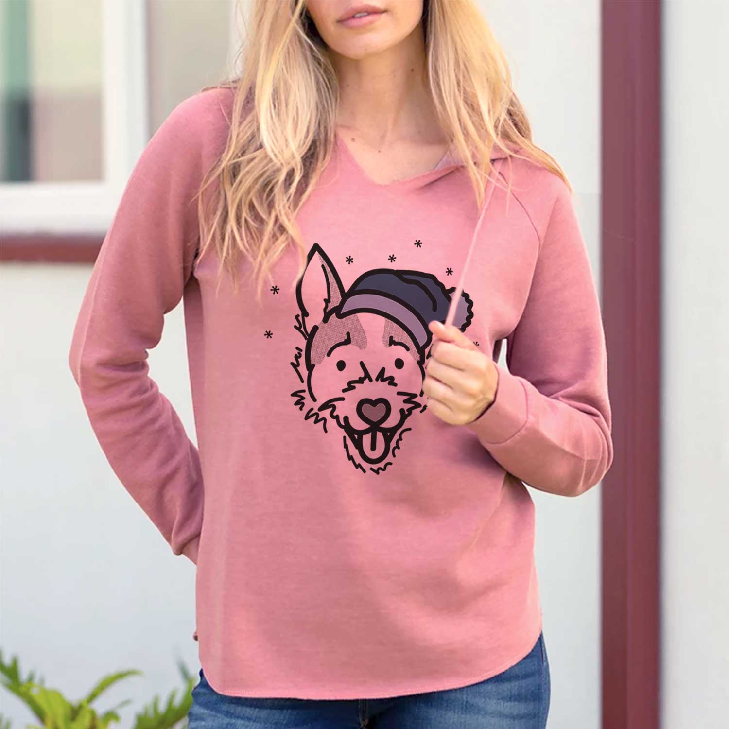 Soft Womens Wave Wash Hooded California Sweatshirt