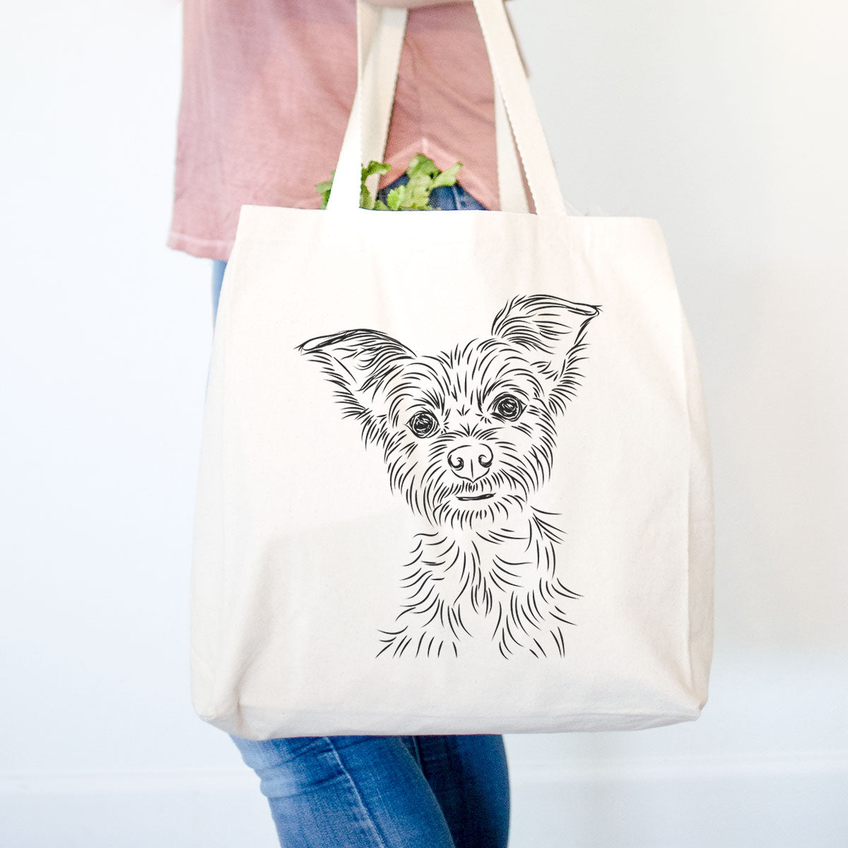 Yorkshire Terrier Print Canvas Tote Bag