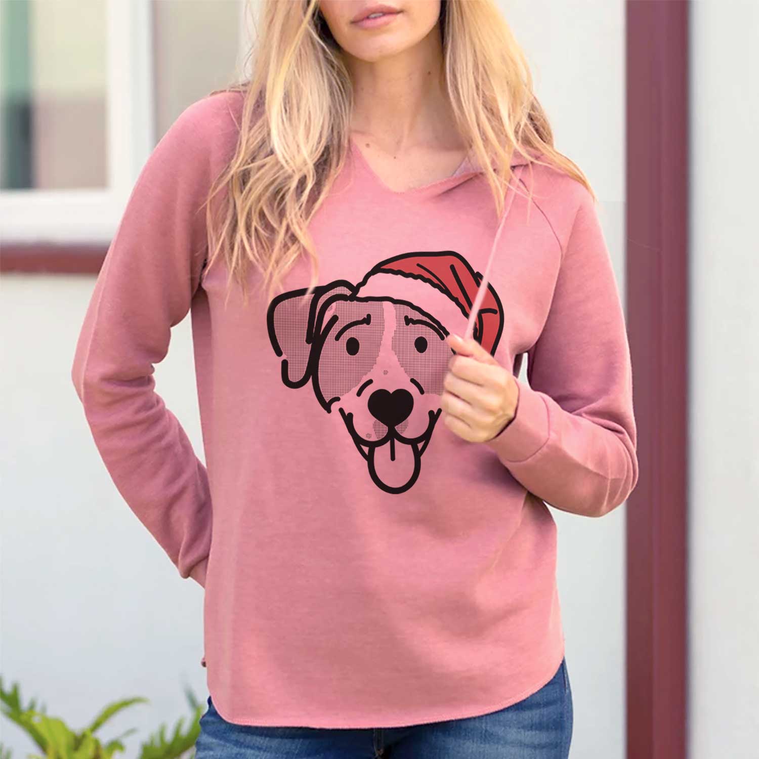 Soft California Wave Wash Hooded Pullover - Womens Comfy Sweatshirt