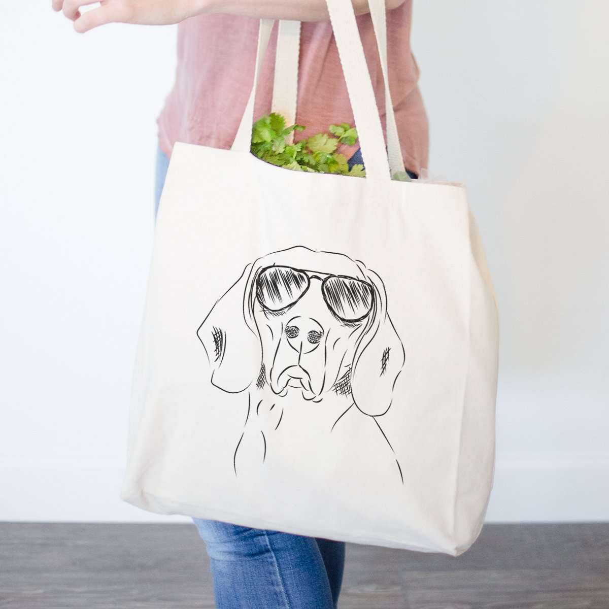 Coonhound Canvas Tote Bag - Beige Accessories
