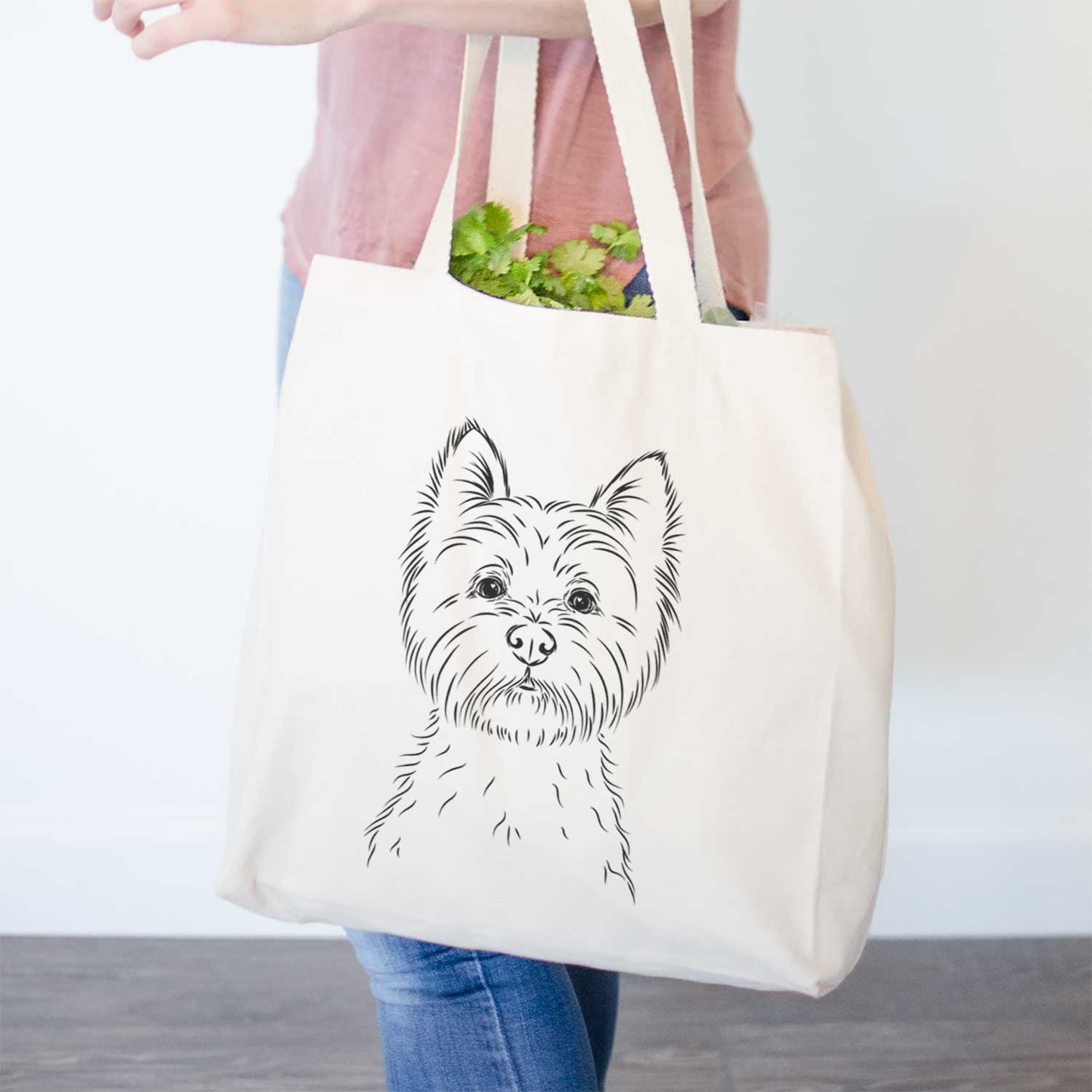 West Highland Terrier Print Canvas Tote Bag - Stylish Eco-Friendly Companion