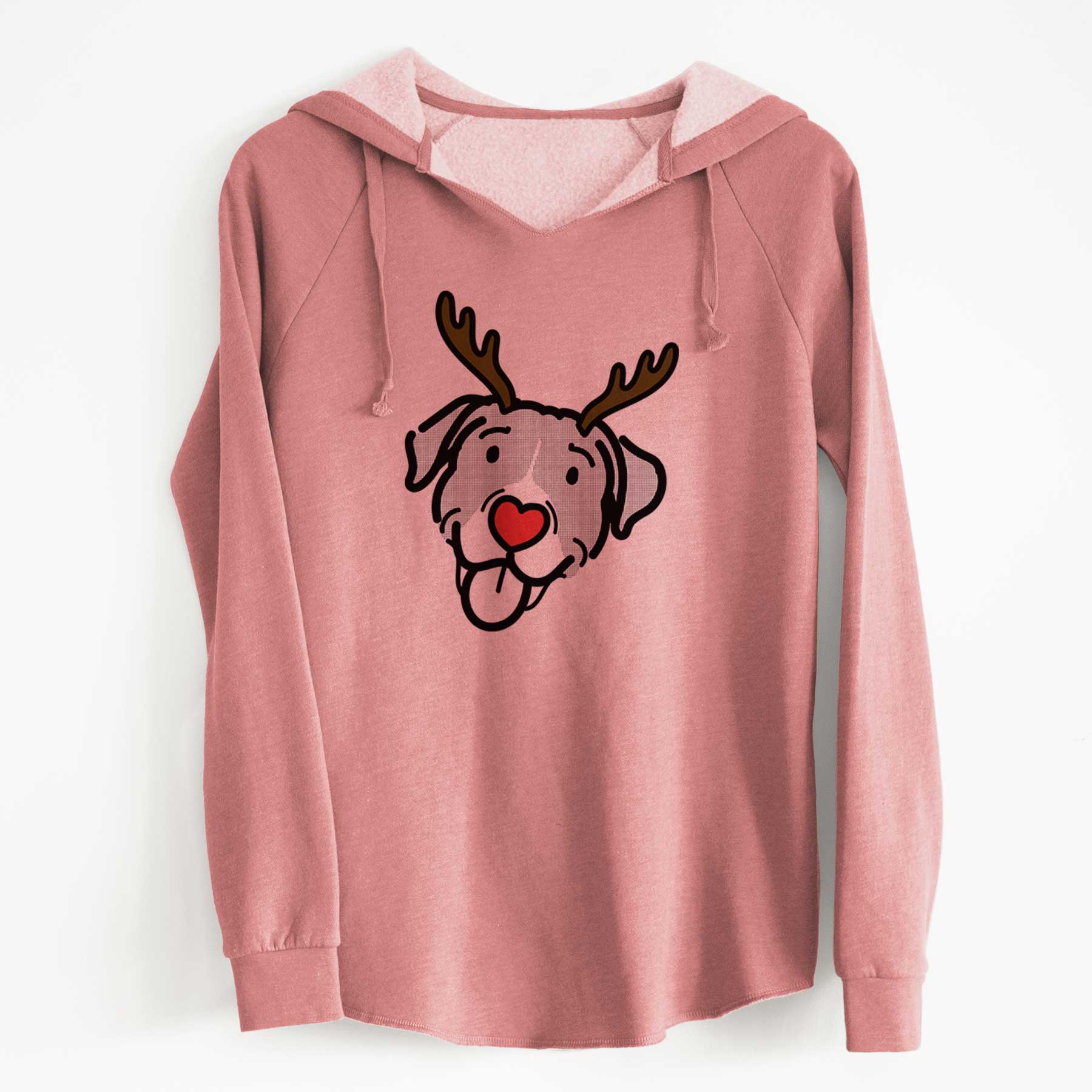 California Wave Hoodie Sweatshirt - Red Shadow Color Tone