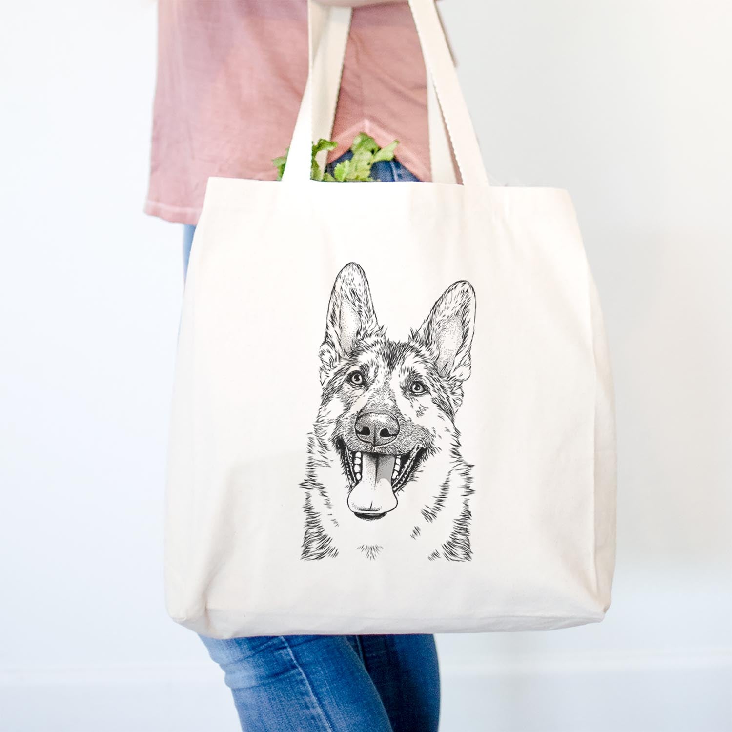 German Shepherd Tote Bag - Stylish Canvas Tote for Dog Lovers