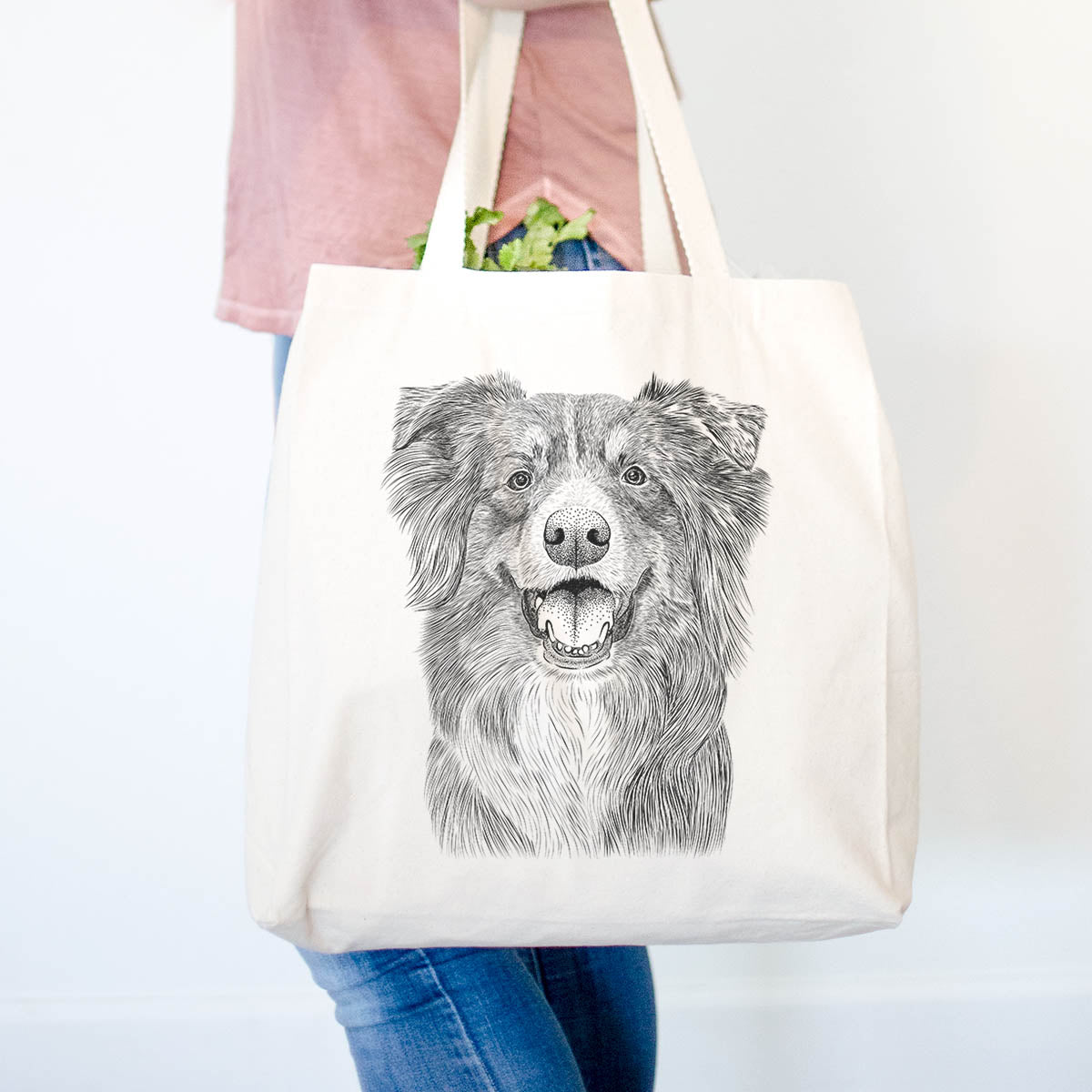 Australian Shepherd Canvas Tote Bag - Stylish & Eco-Friendly