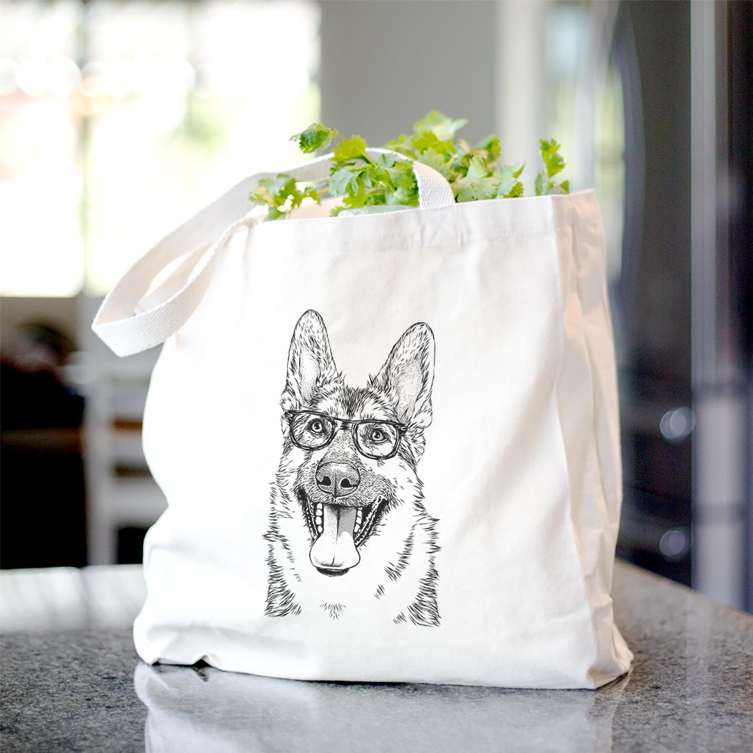 German Shepherd Tote Bag - Stylish Canvas Tote for Dog Lovers