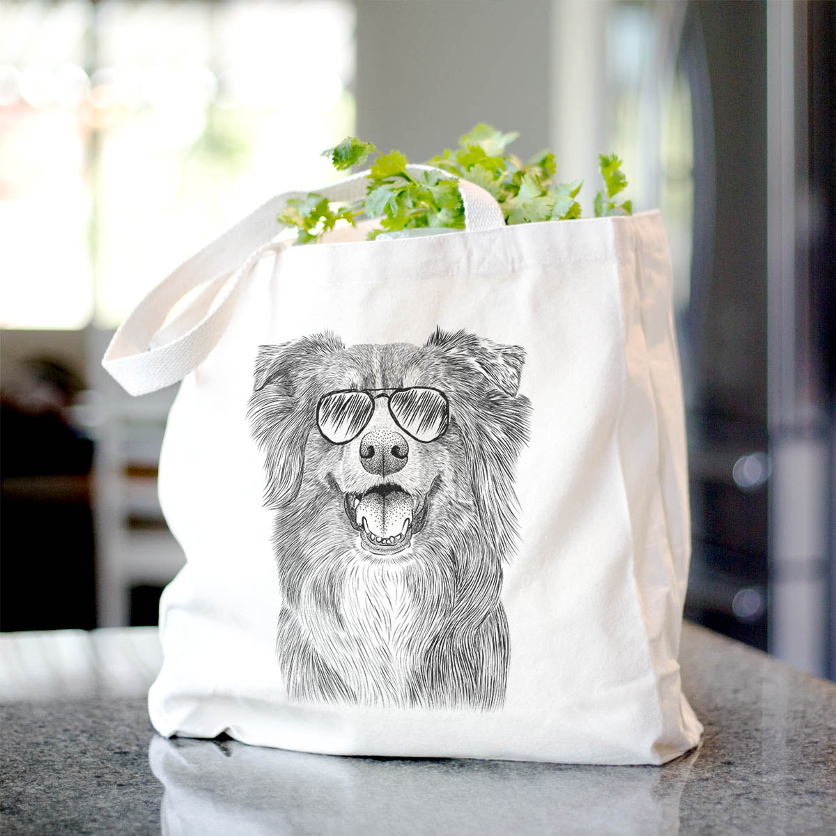 Australian Shepherd Canvas Tote Bag - Stylish & Eco-Friendly