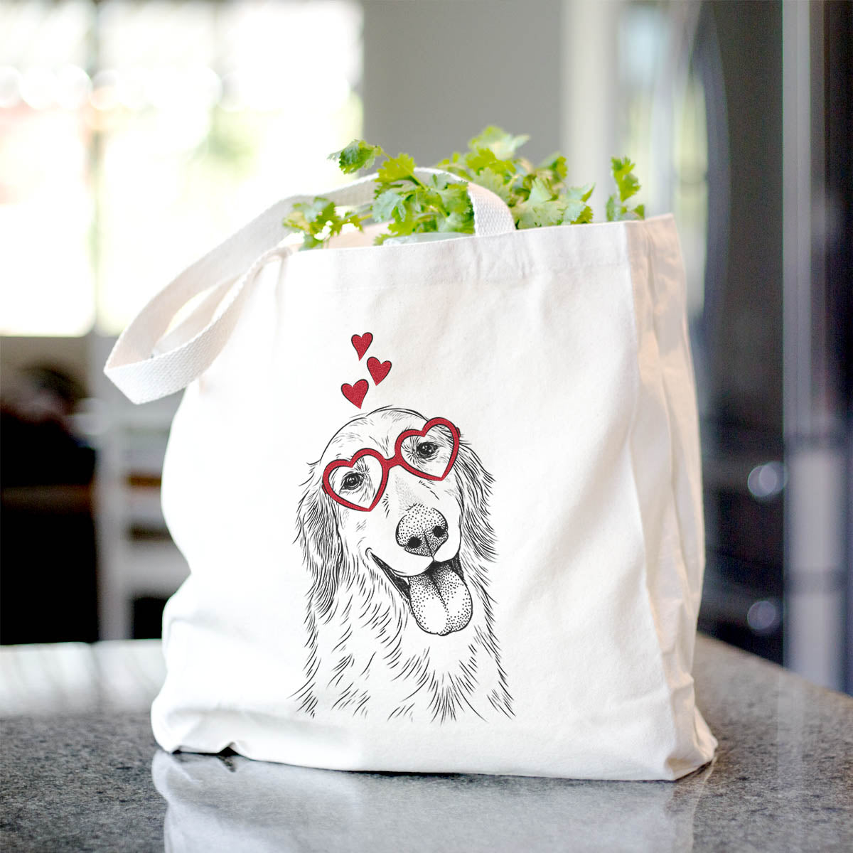 Golden Retriever Canvas Tote Bag - Stylish and Trendy