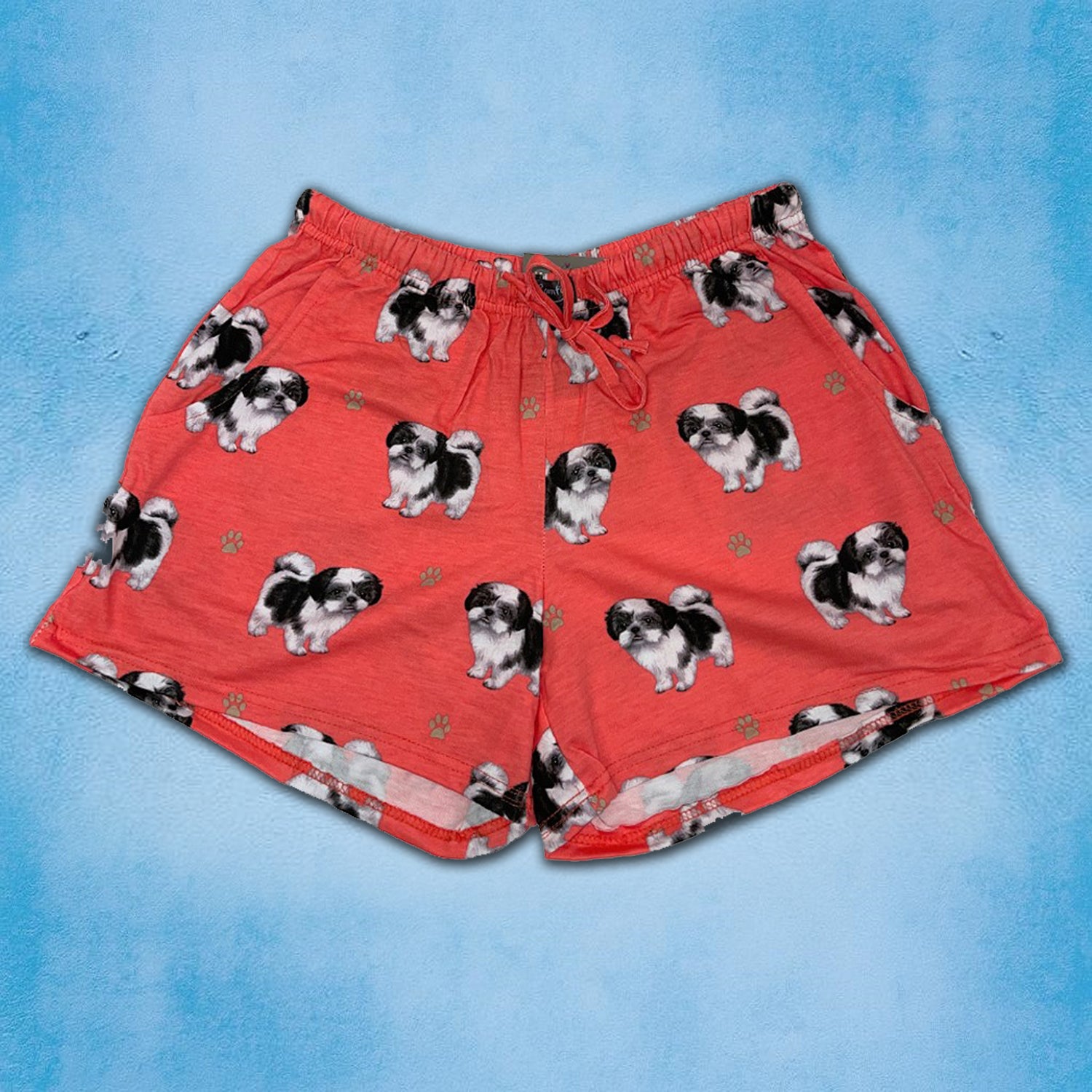 Dog Print Womens Lounge Shorts - Breathable & Stylish Shorts for Pet Lovers