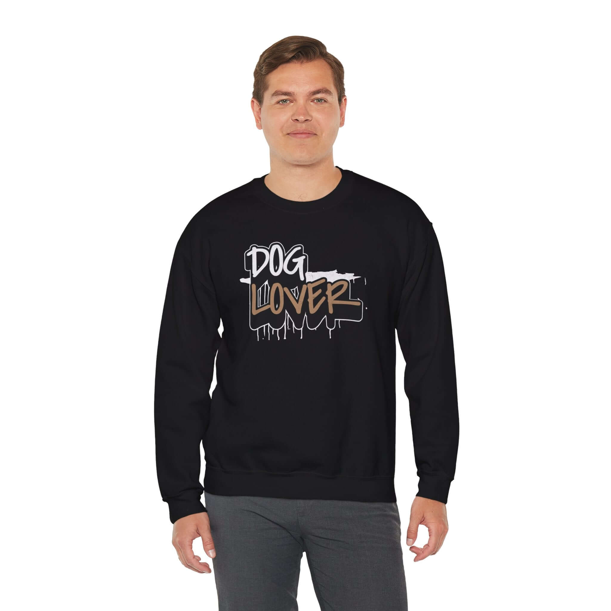 Stylish Dog Lover Black Unisex Sweatshirt
