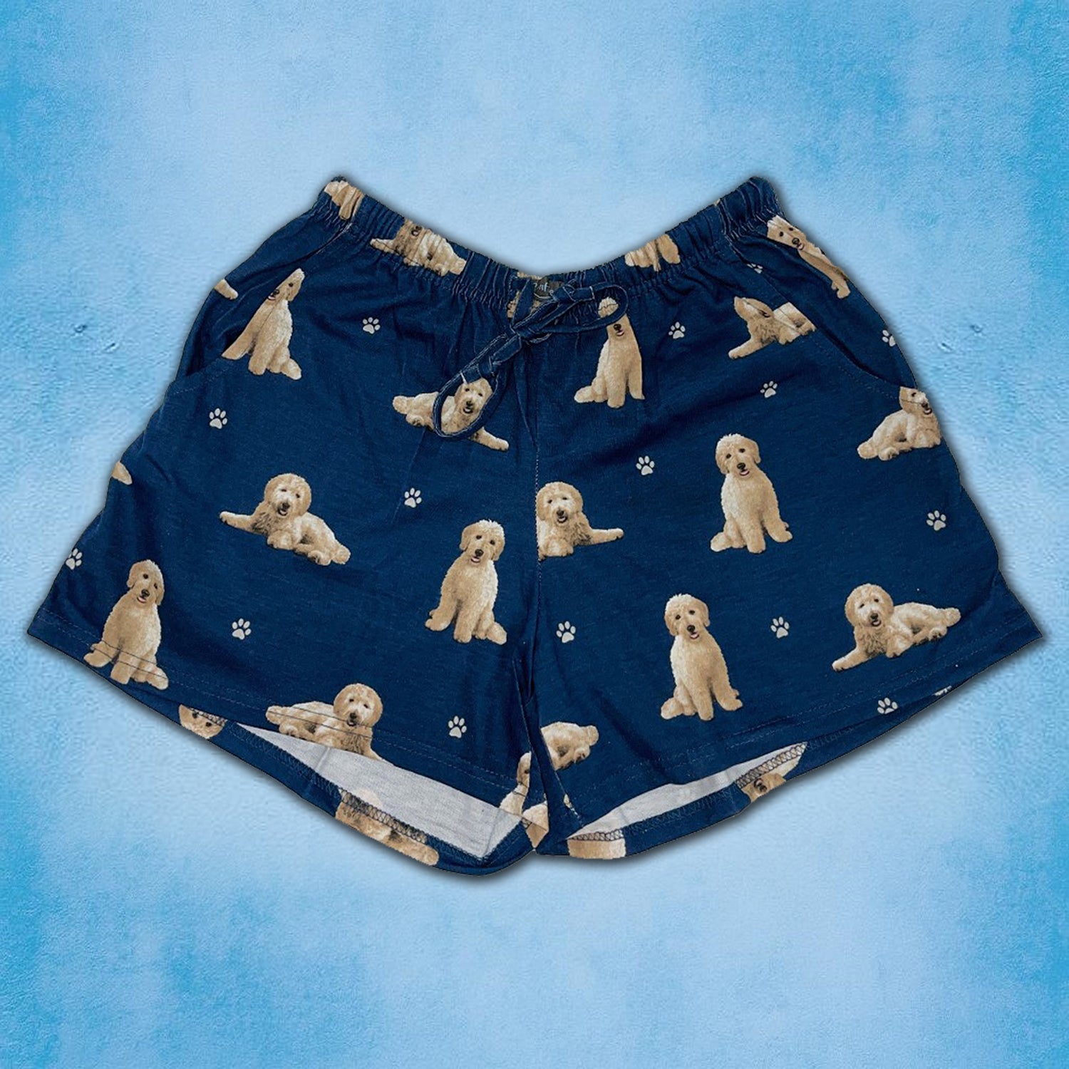 Dog Print Womens Lounge Shorts - Comfy Summer Apparel