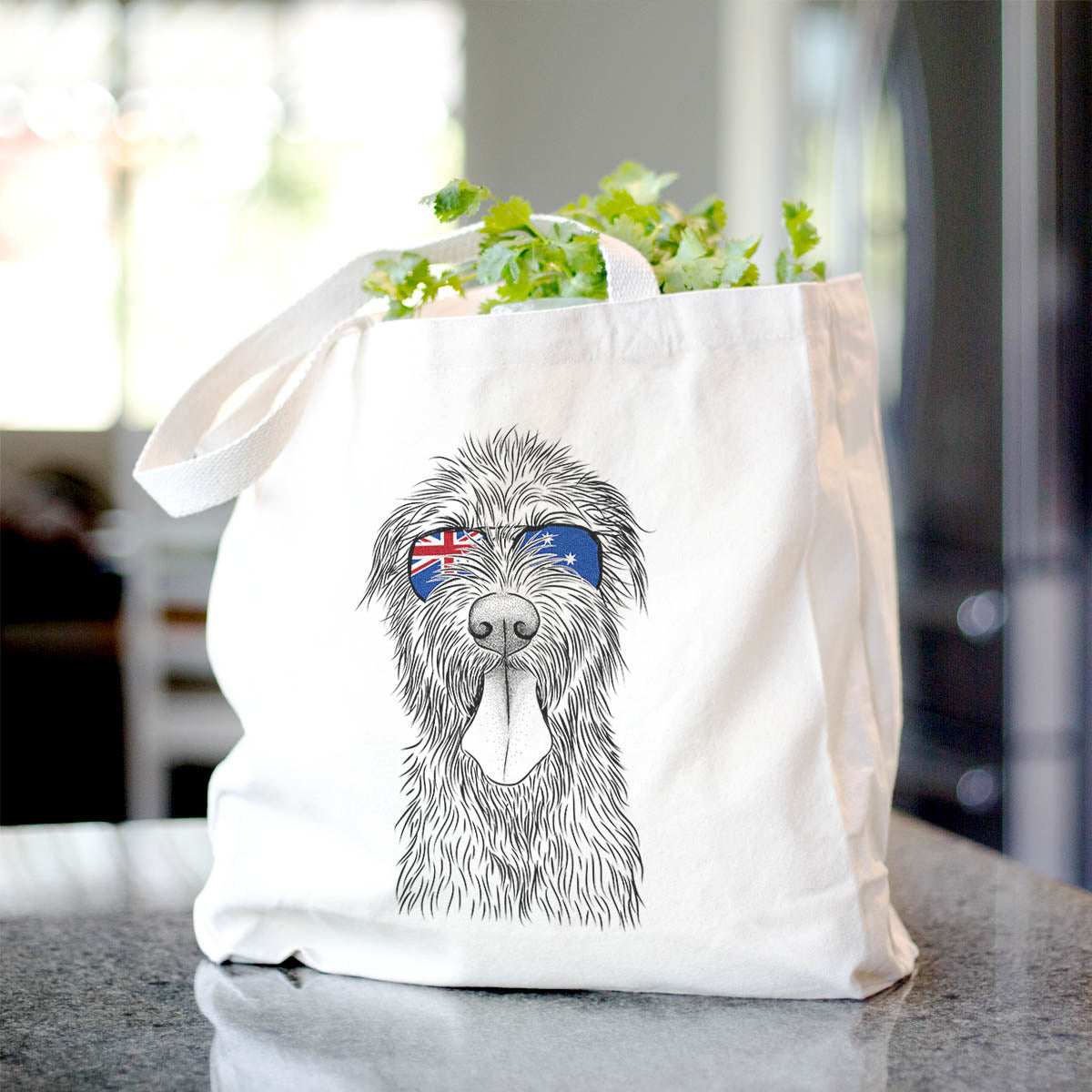 Irish Wolfhound Tote Bag - Stylish Cotton Canvas