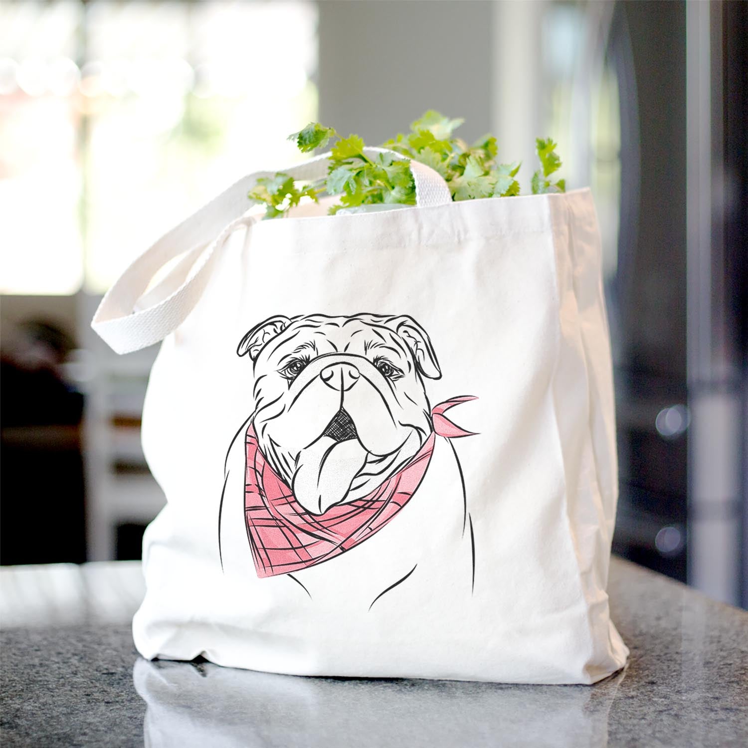 English Bulldog Canvas Tote Bag - Stylish Alternative