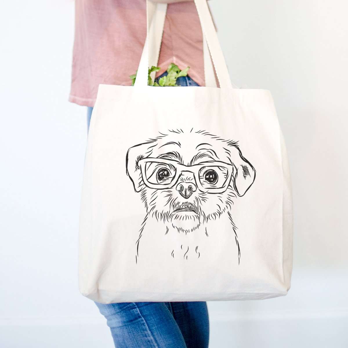 Eager Shih-T Beige Canvas Tote Bag - 100% Cotton