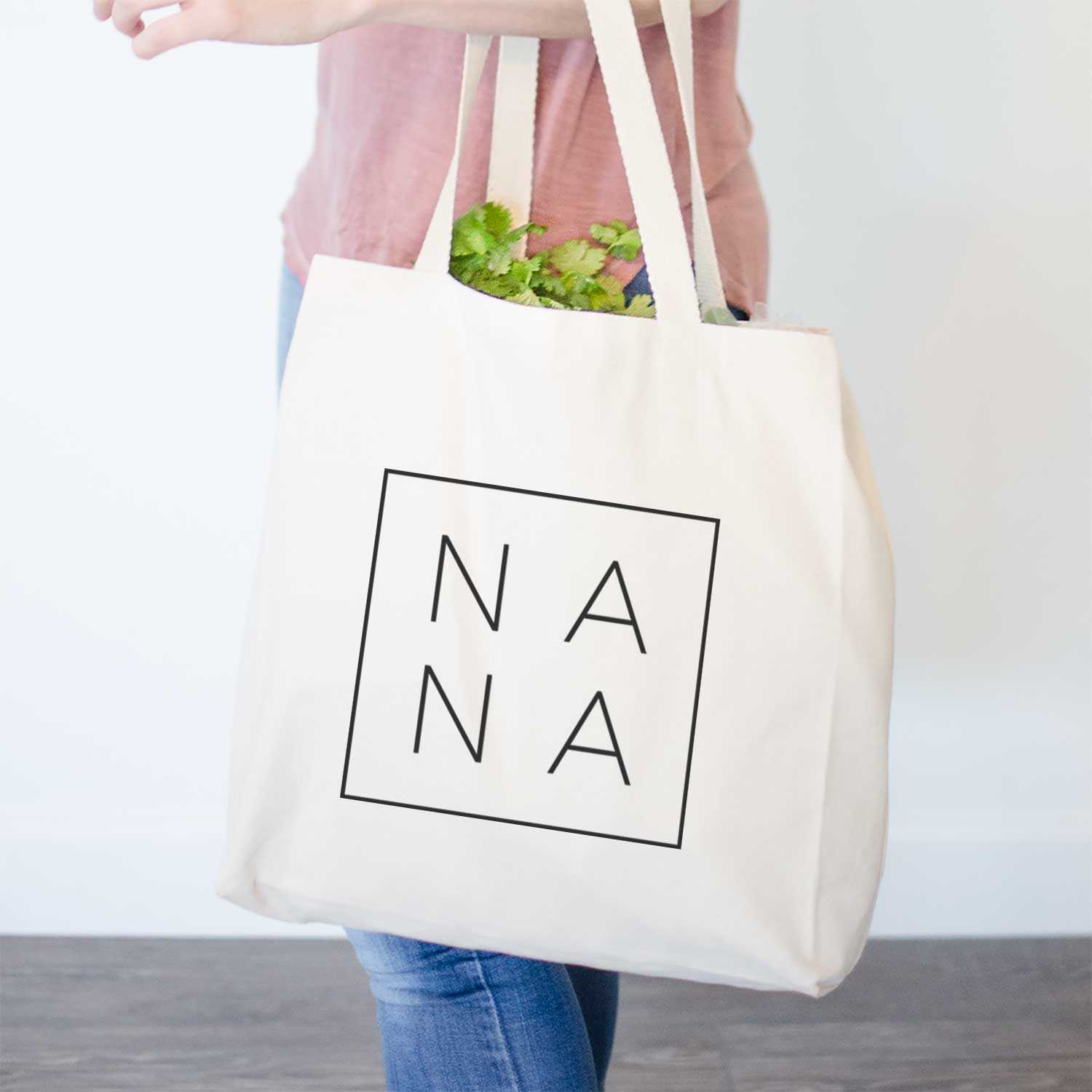Stylish Beige Cotton Canvas Tote Bag - Nana Boxed