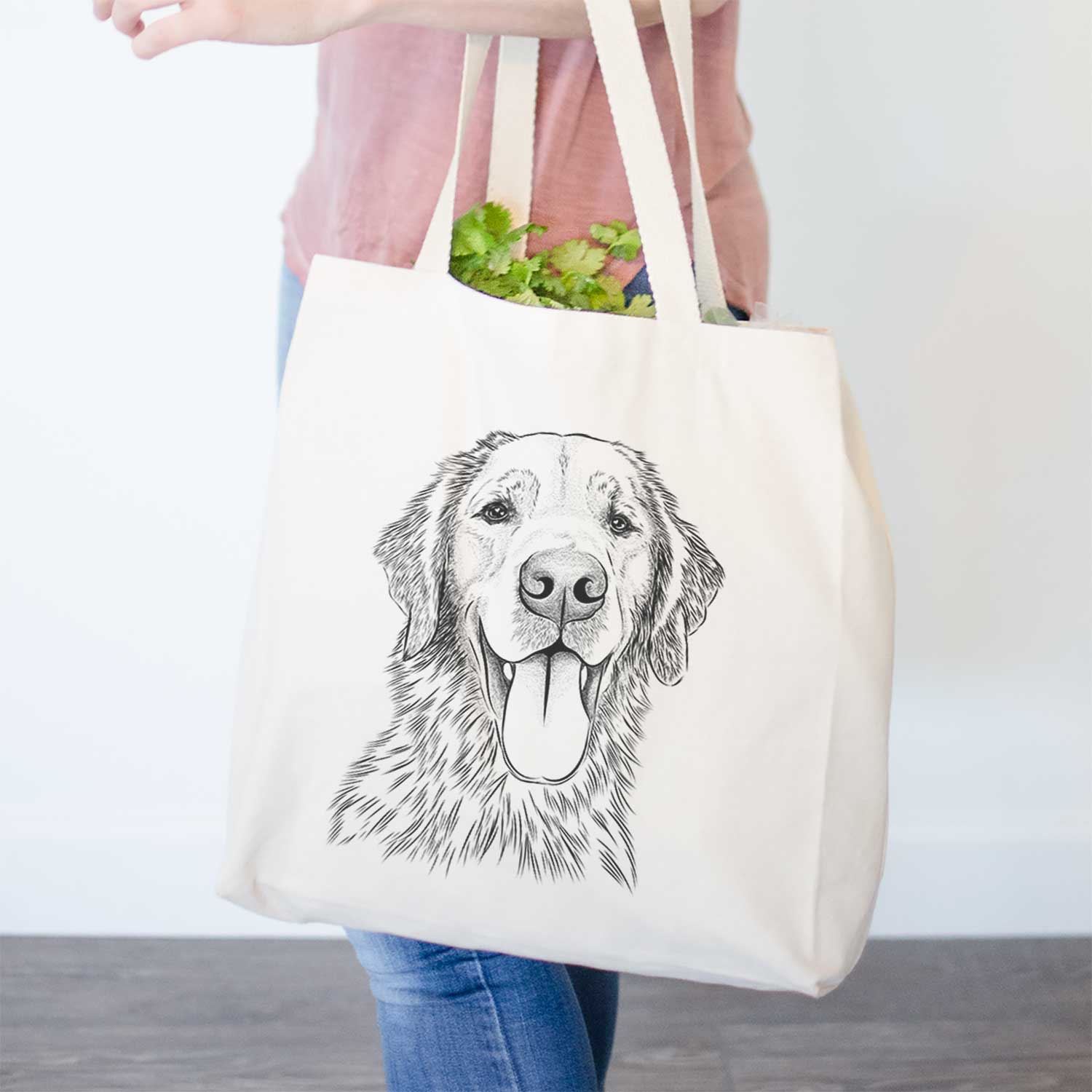 Golden Retriever Canvas Tote Bag - Stylish & Spacious