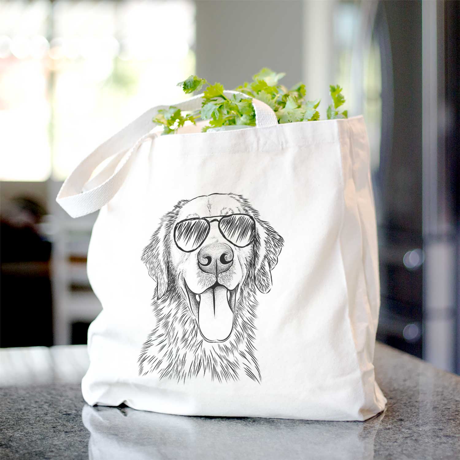 Golden Retriever Canvas Tote Bag - Stylish & Spacious