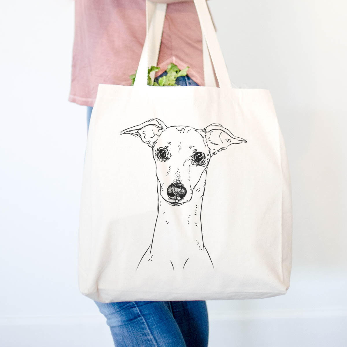 Italian Greyhound Tote Bag - Stylish Cotton Canvas Tote