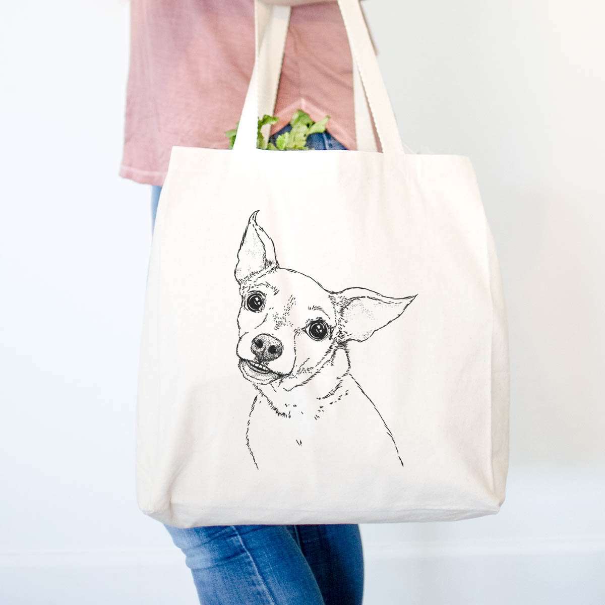 Chiweenie Tote Bag - Stylish Cotton Canvas Tote