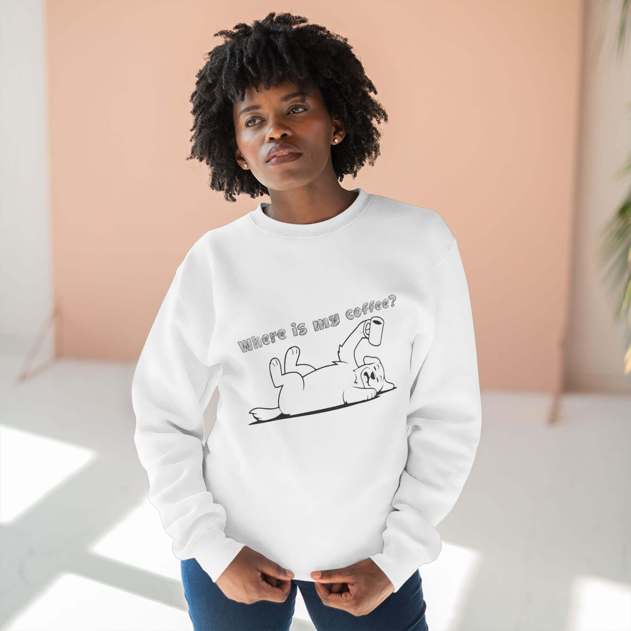 Dog Outline Unisex Crewneck Sweatshirt - Cozy and Stylish