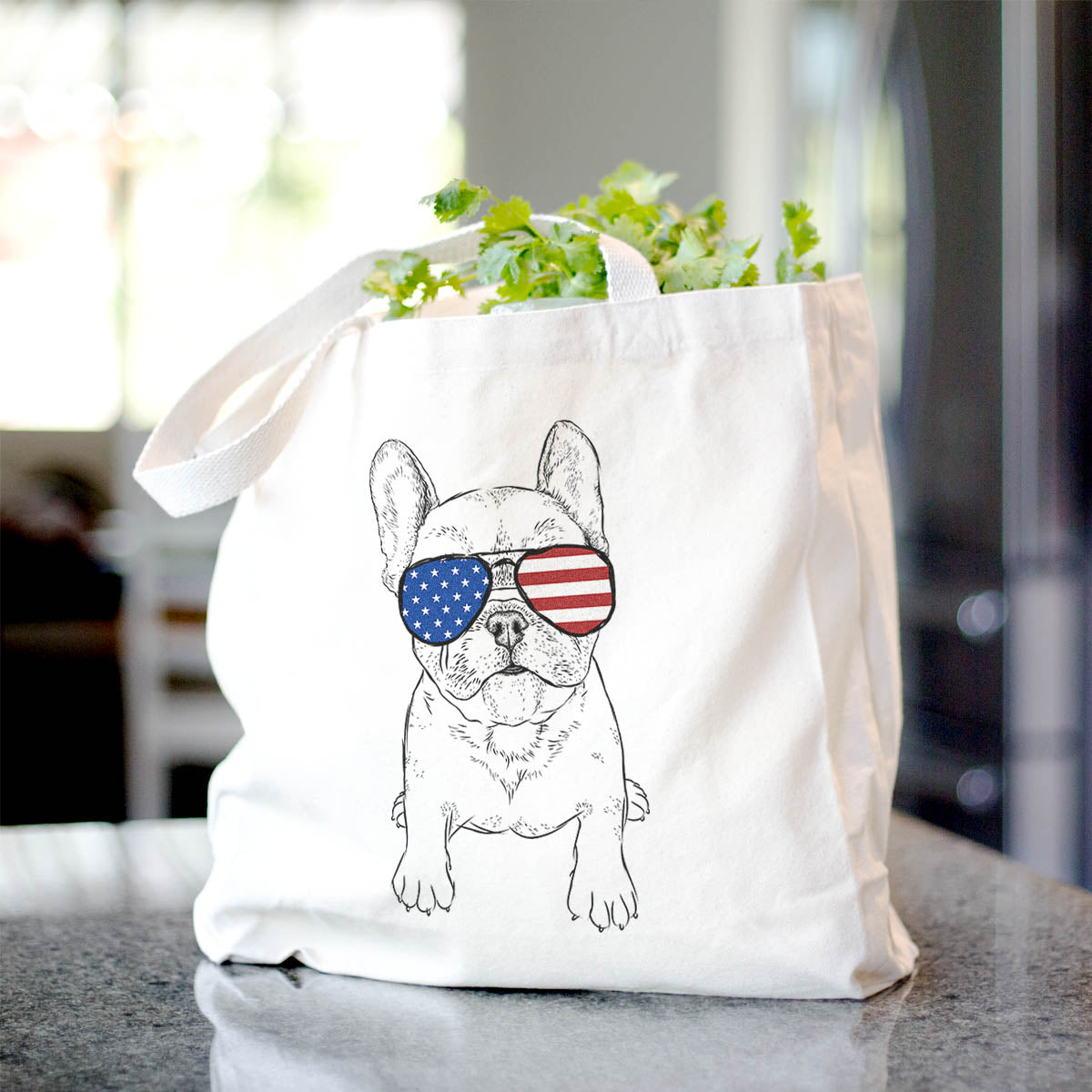 French Bulldog Tote Bag - Trendy Cotton Canvas Accessory