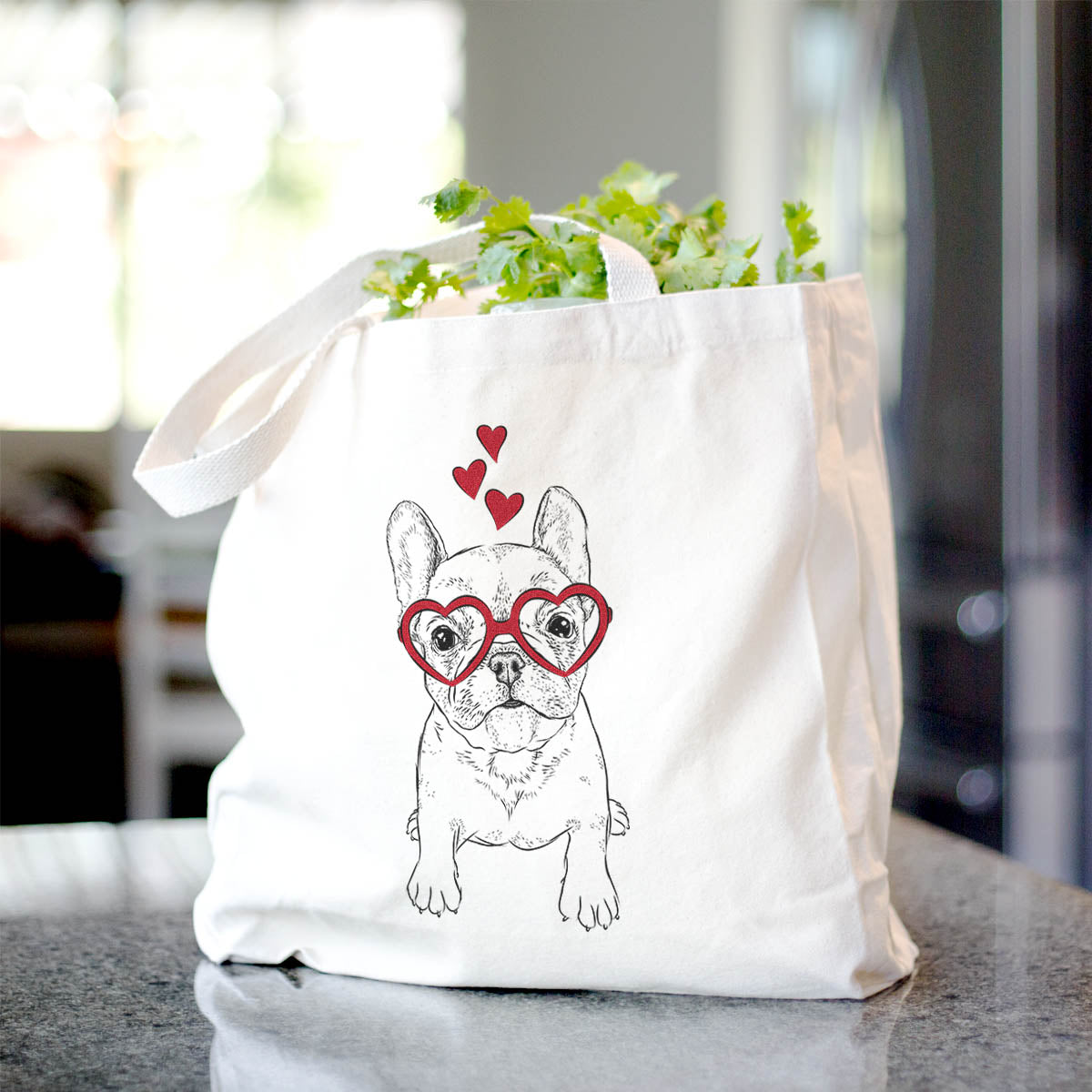 French Bulldog Tote Bag - Trendy Cotton Canvas Accessory