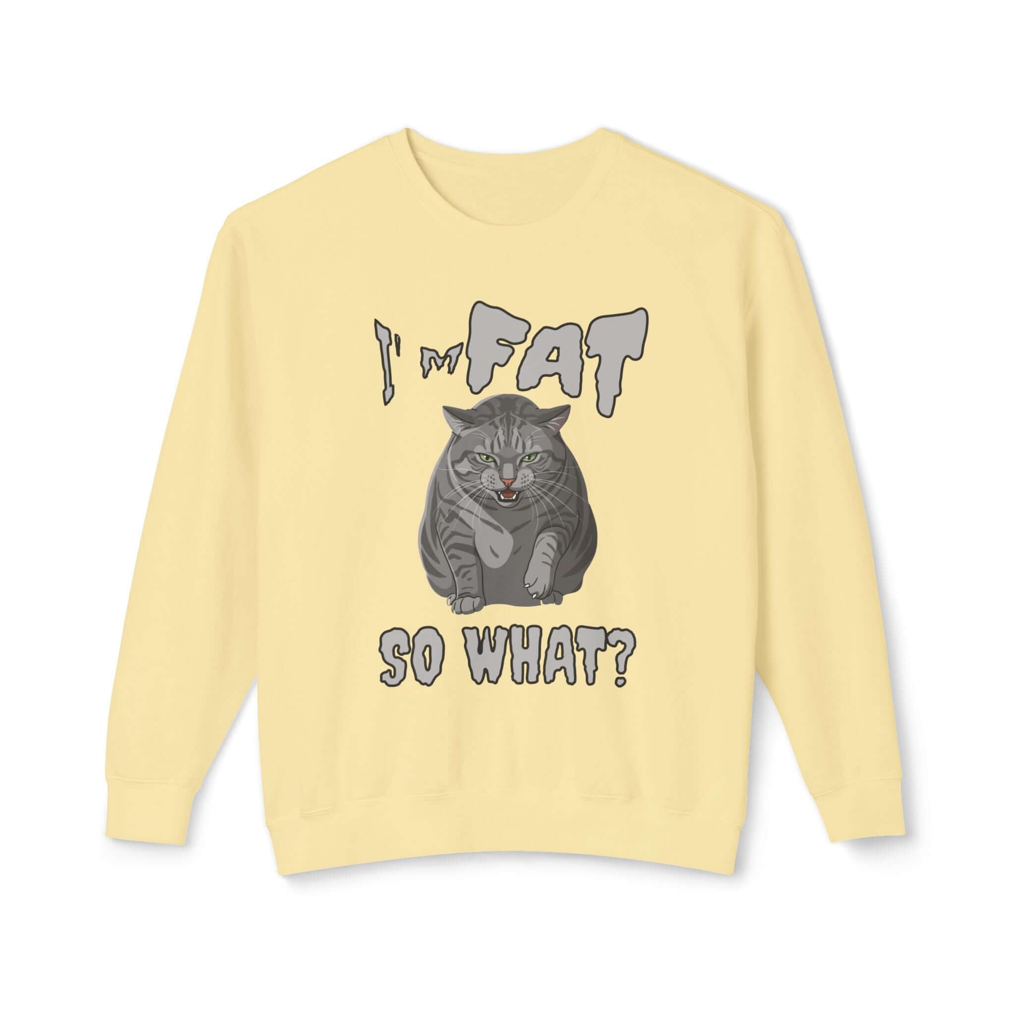 Cat Poster Unisex Crewneck Sweatshirt - Bold Cat Graphic Shirt