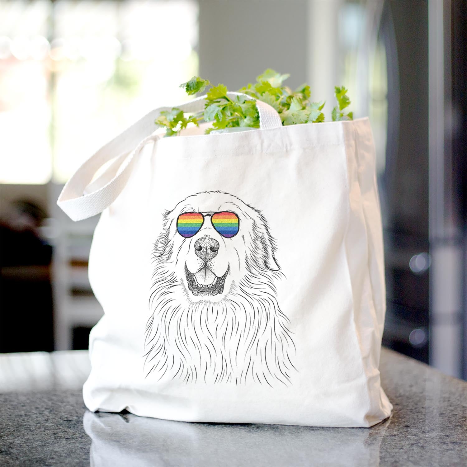 Great Pyrenees Canvas Tote Bag - Stylish 100% Cotton Bag